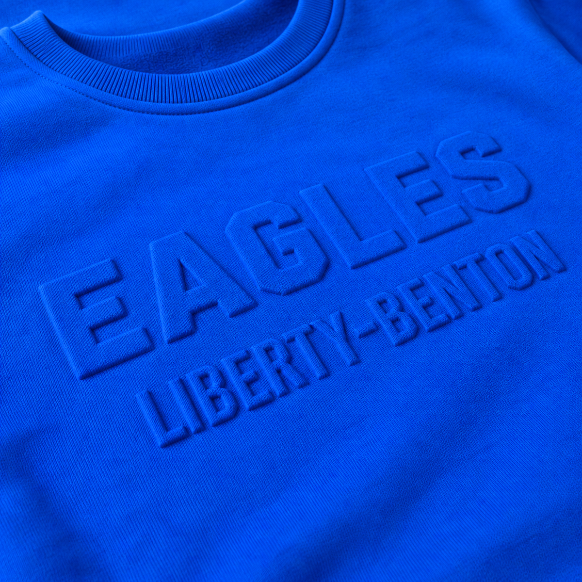 Liberty-Benton Eagles Tonal 3D Crewneck Sweatshirt