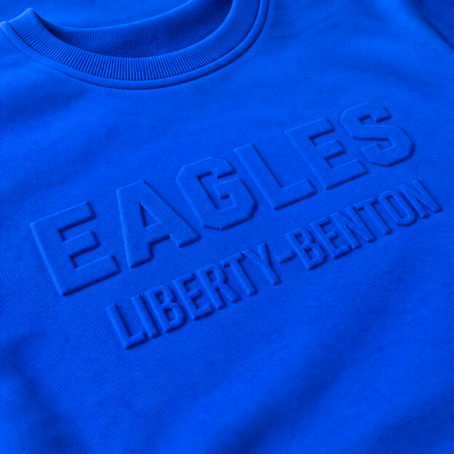 Liberty-Benton Eagles Tonal 3D Crewneck Sweatshirt