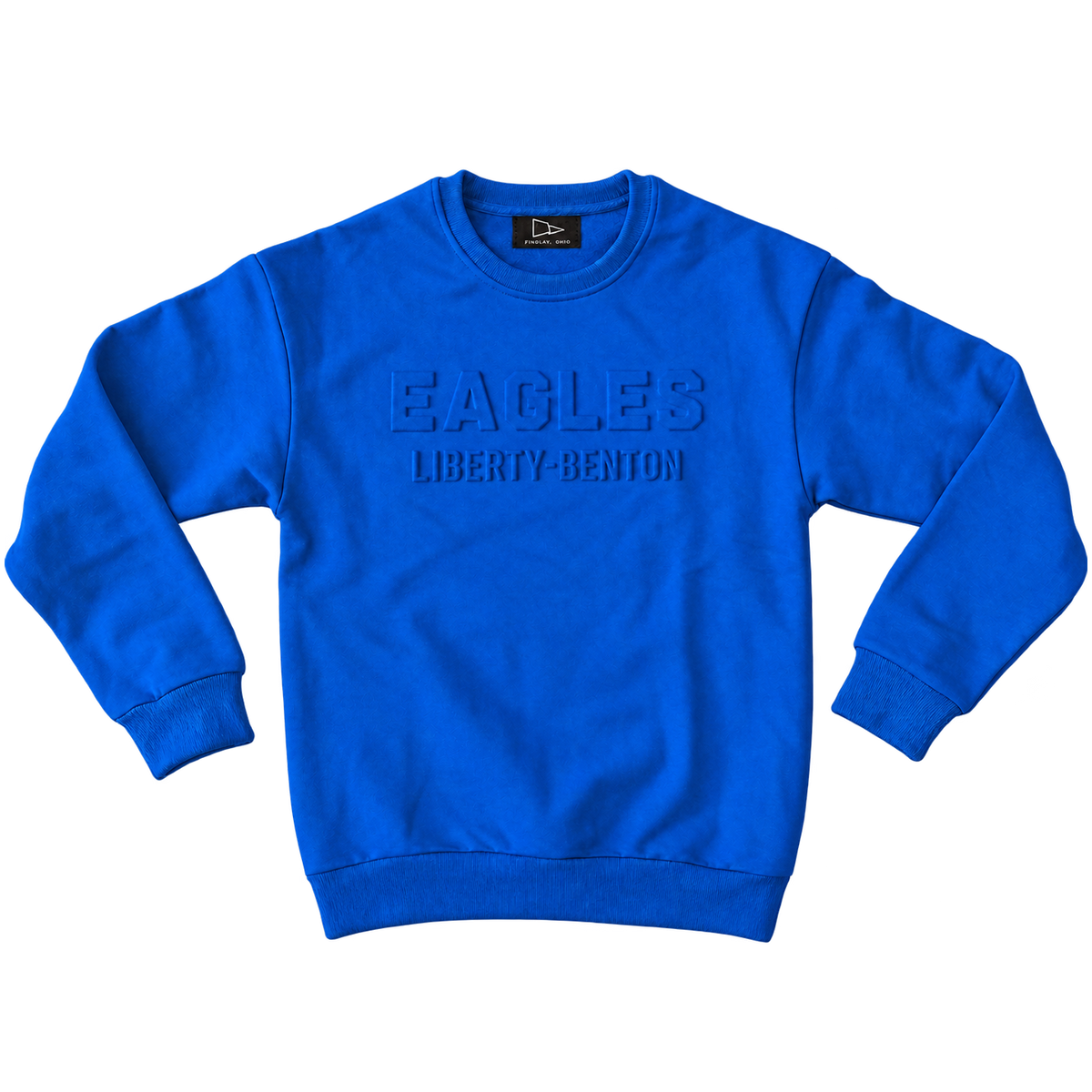 Liberty-Benton Eagles Tonal 3D Crewneck Sweatshirt